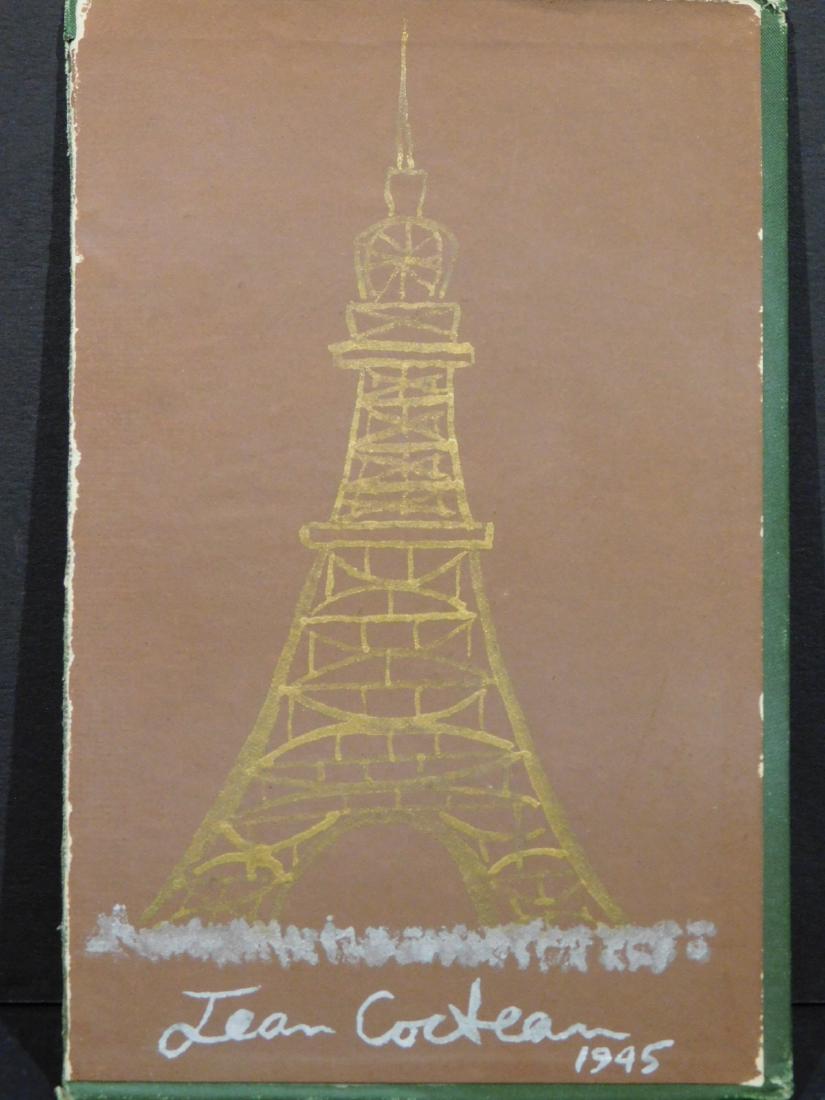 Jean Cocteau: Eiffel Tower Sketch on book cover (1 of 4)