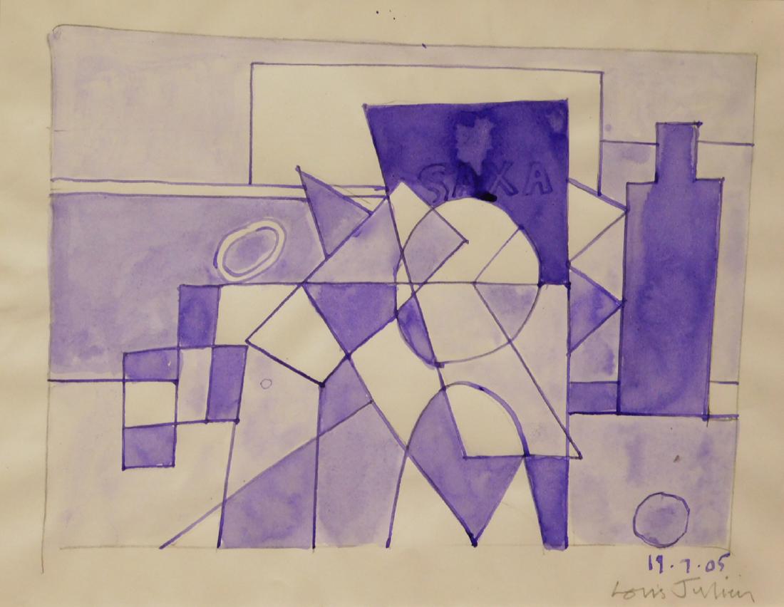 Louis Julien: Cubist Painting (1 of 3)