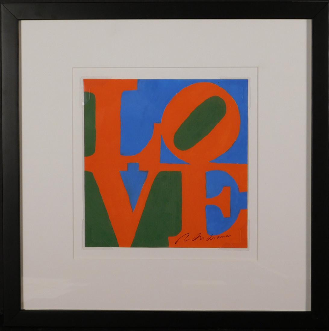 Robert Clark Indiana: LOVE (1 of 3)