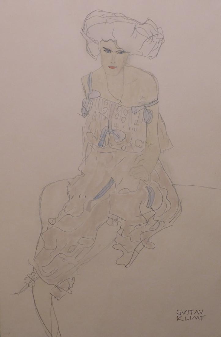 Gustav Klimt: Woman Seated in Bed (1 of 8)