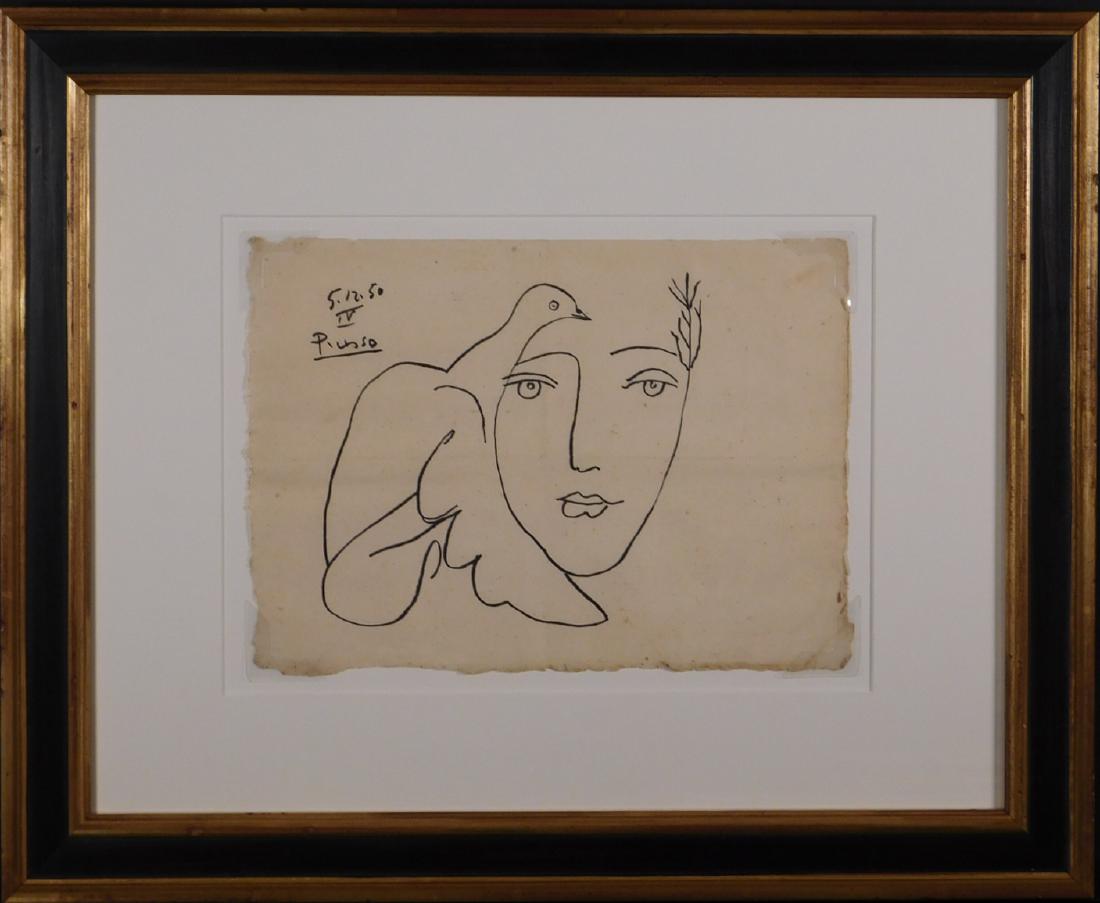 Pablo Picasso: Portrait with Dove (1 of 8)