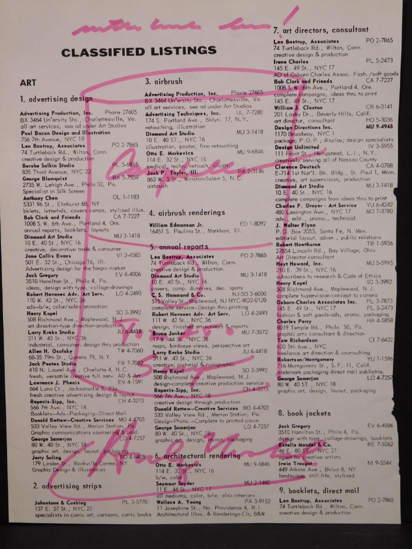 Andy Warhol: Campbell's Soup Drawing on Classified (1 of 7)