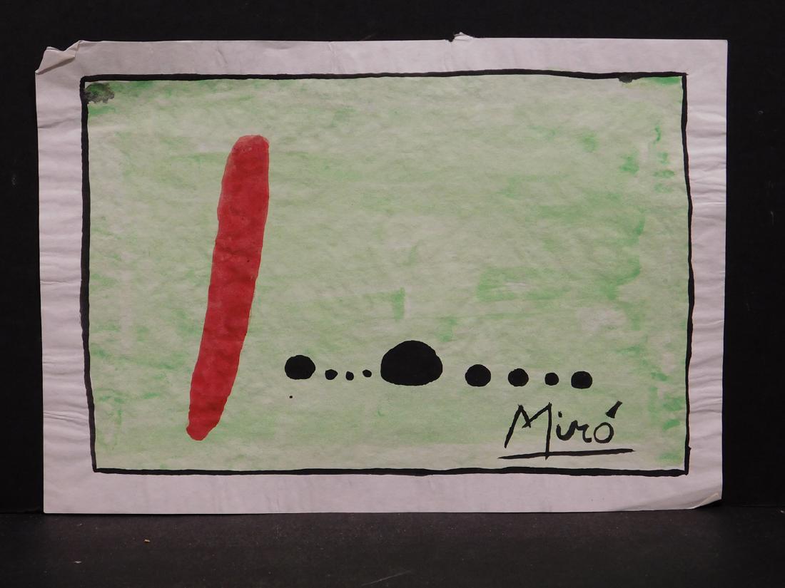 Jean Miro: Abstract Composition (1 of 3)