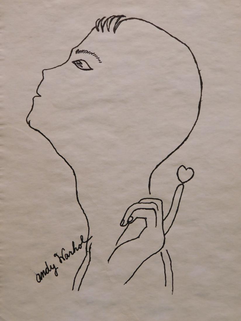 Andy Warhol: Portrait with Heart atop a Finger (1 of 6)