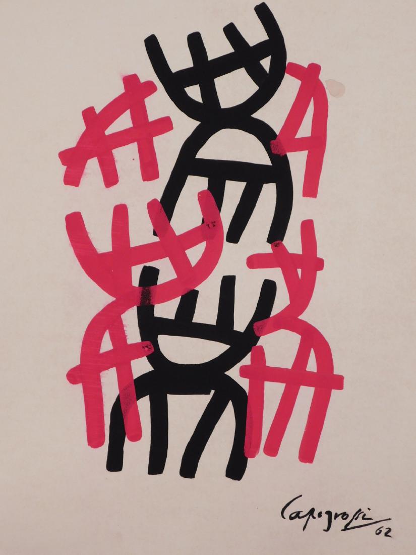 After Giuseppe Capogrossi: Composition in Red and Black (1 of 7)