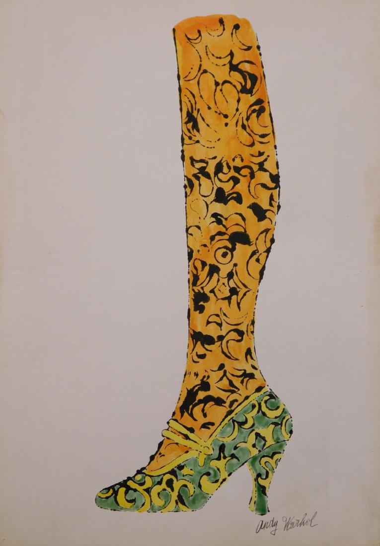 Andy Warhol: Shoe With Leg (1 of 5)