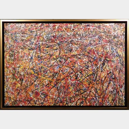 Jackson Pollock: Red, Orange, Yellow, and Black Drip (1 of 10)