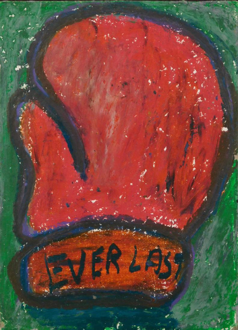 Jean-Michel Basquiat: Postcard of Everlast Boxing Glove (1 of 3)