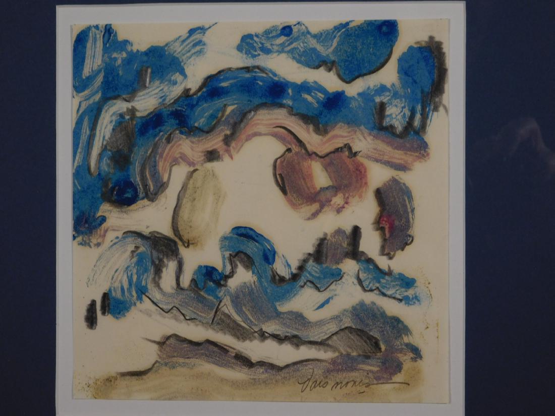 Helen Vaisnoris: Abstract Landscape Monotype, c.1965 (1 of 6)