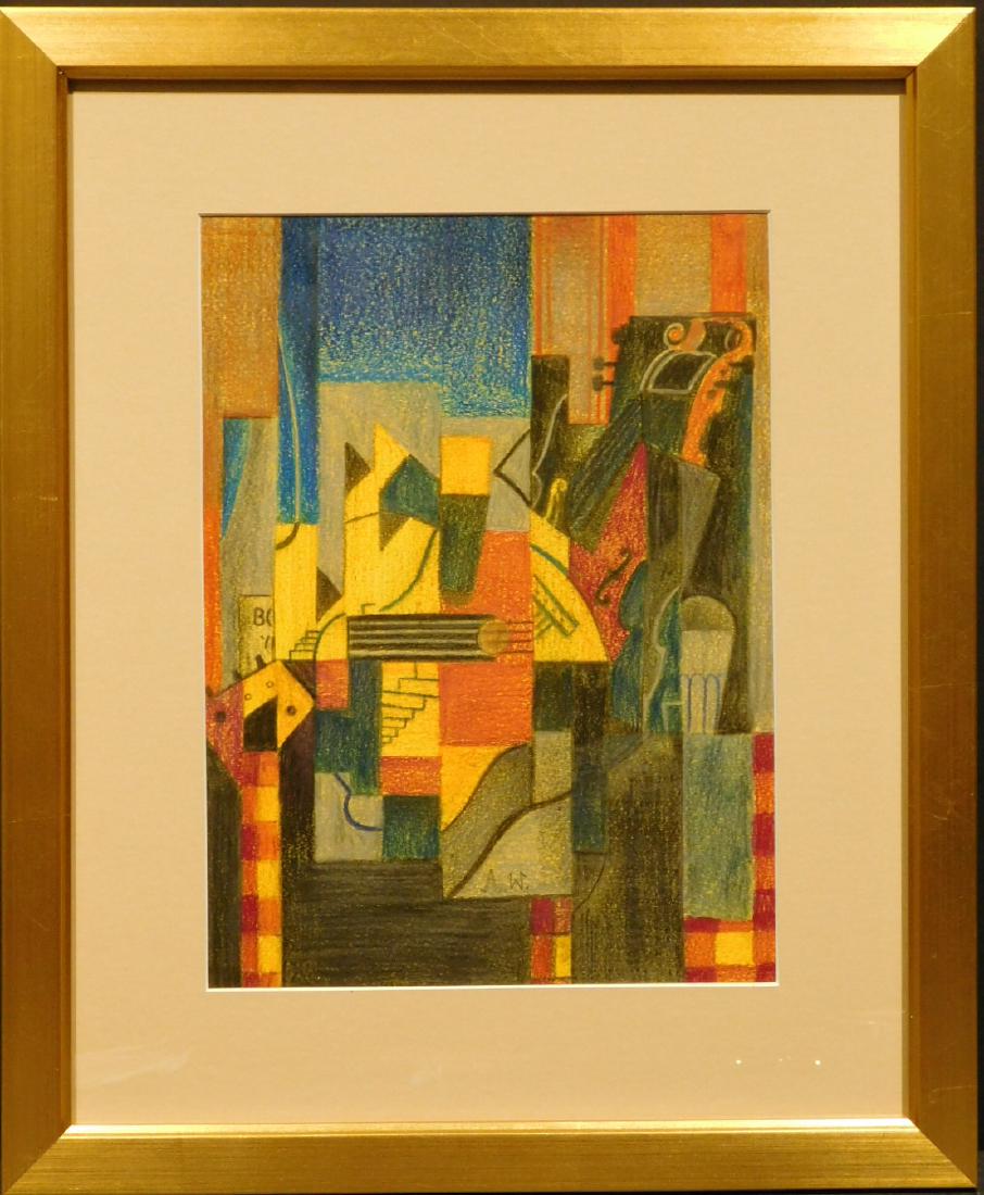 After Jean Metzinger: Cubist Composition with Guitar. (1 of 5)
