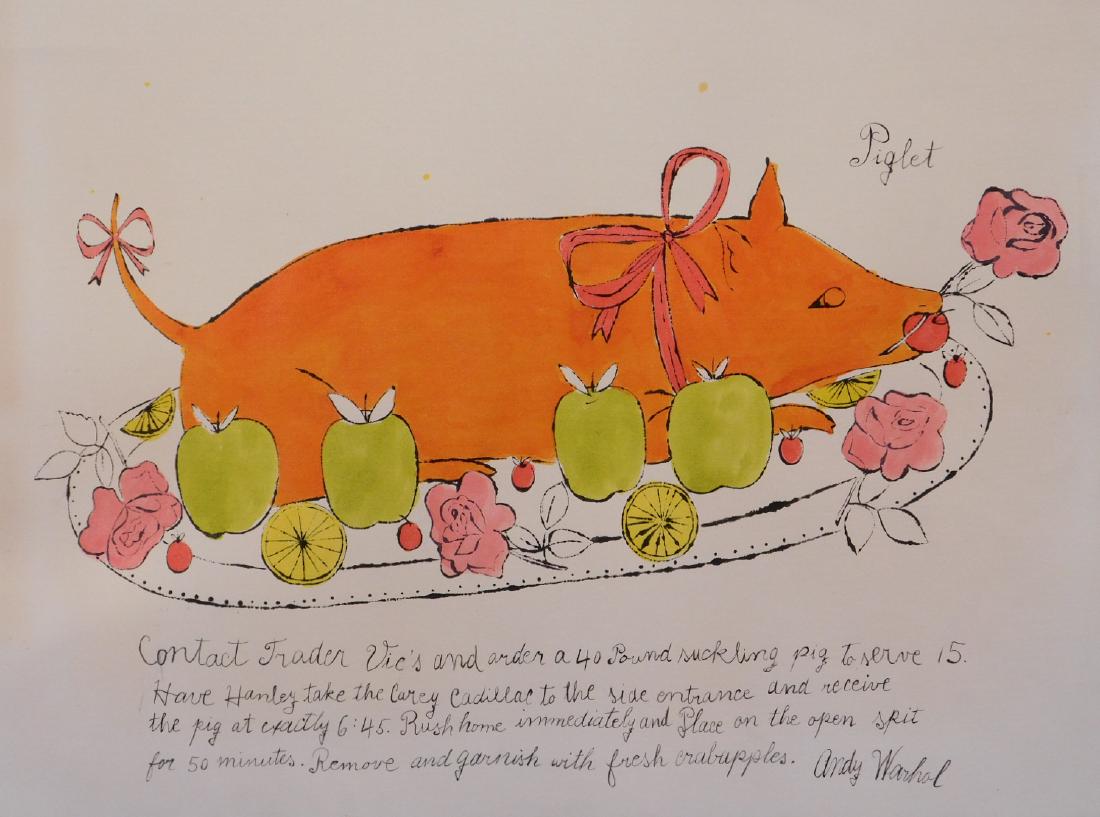 Andy Warhol: Piglet Recipe from Wild Raspberries c. (1 of 9)