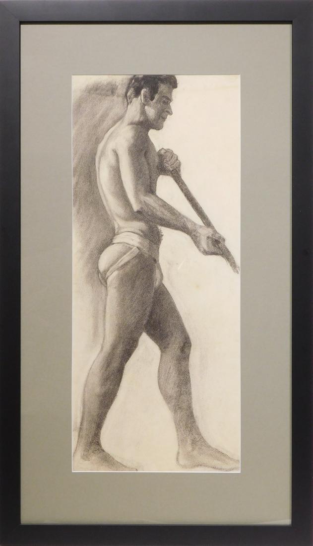 Charcoal Drawing of a Man (1 of 5)