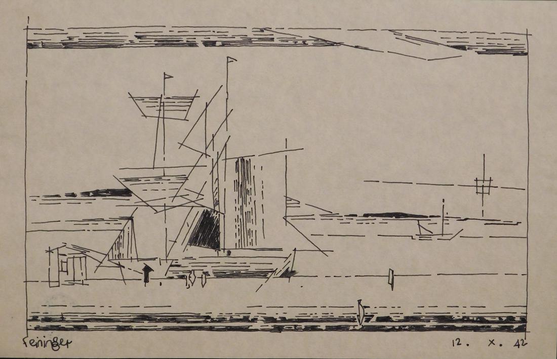 Lyonel Feininger: Seaside With Boats (1 of 9)