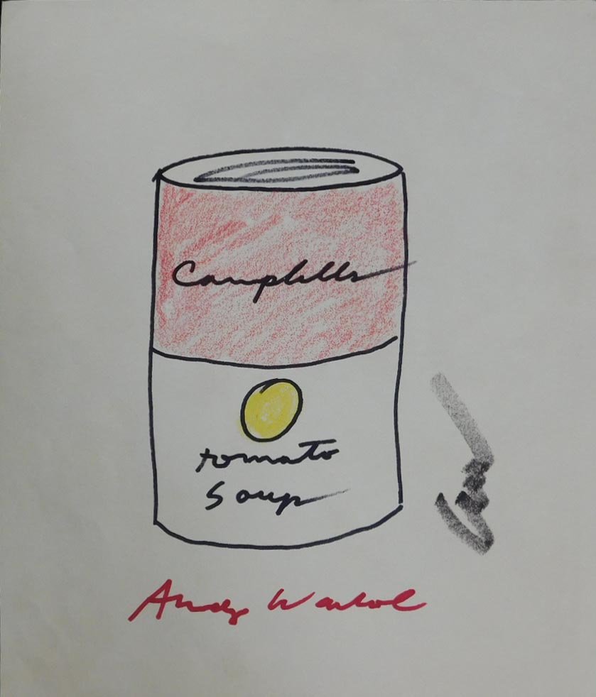 Andy Warhol: Tomato Soup Can Drawing (1 of 9)