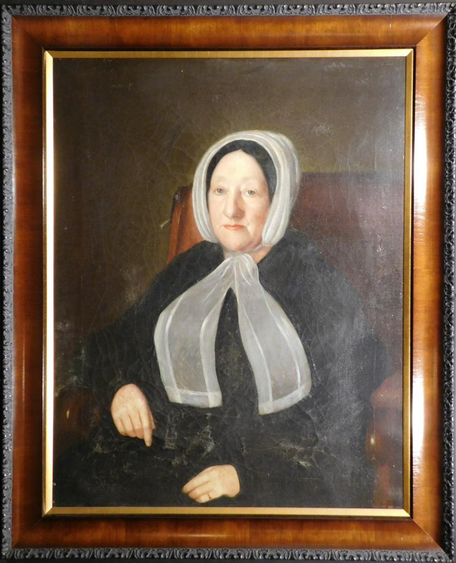 Chester Harding Attr.: Portrait of a Woman: Attributed to Chester Harding (American 1792-1866)Attributed: Portrait of a Woman, oil on canvas unsigned framed. Chester Harding was born in 1792 in Conway Massachusetts. In 1818 he was introduced to
