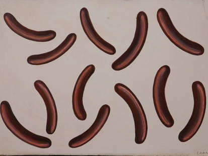 Sigmar Polke: Abstract Composition: Sigmar Polke (German, 1941-2010) Attributed: Abstract Composition, Acrylic on board, signed bottom right. Sigmar Polke (German, 1941-2010): Sigmar Polke was a German artist who worked in, and