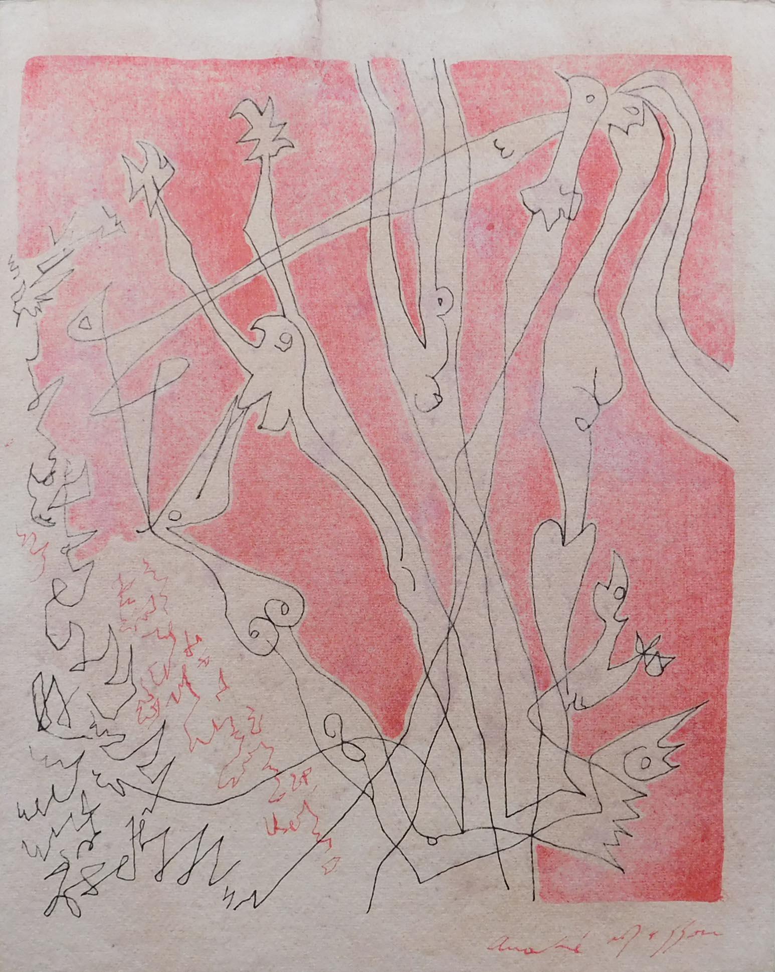 Andre Masson: Surreal Figures in Red and Black (1 of 10)