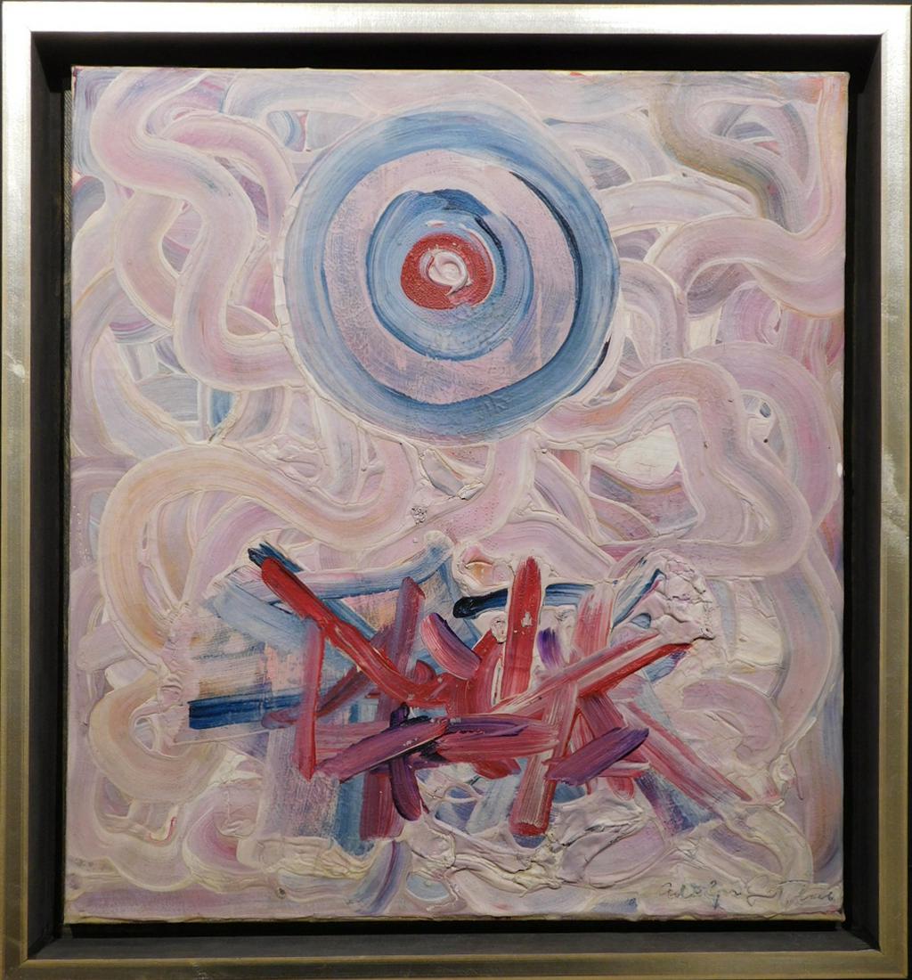 Manner of Adolph Gottlieb: Untitled Burst Painting (1 of 6)