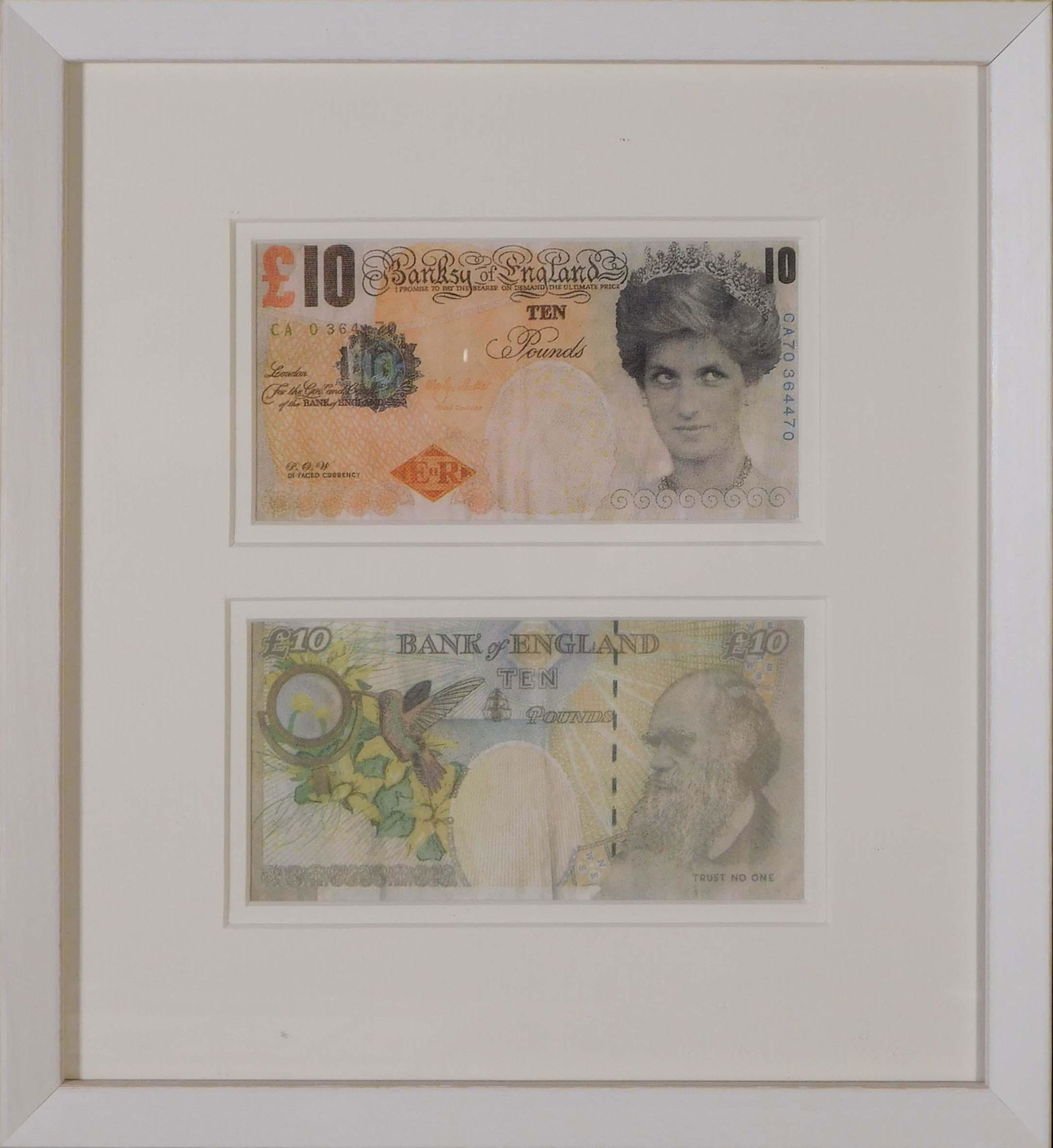 After Banksy: Two Difaced Tenners (1 of 2)