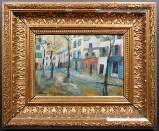 Manner of Maurice Utrillo: Place Du Tertre