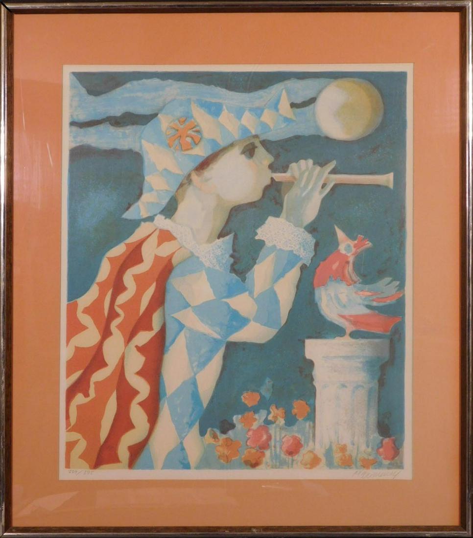 Mid-Century Print: Boy with Horn (1 of 10)