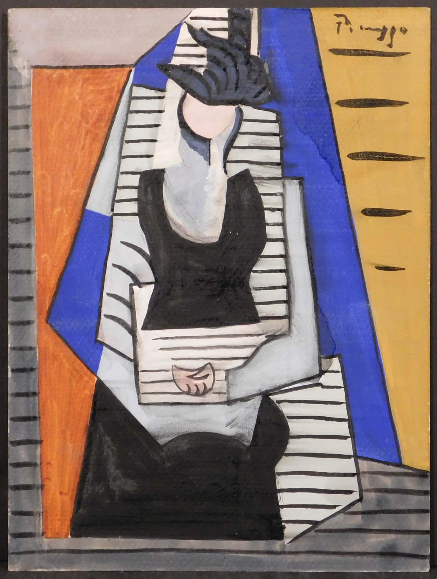 Pablo Picasso, Attributed/ Manner of: Woman Sitting in (1 of 3)