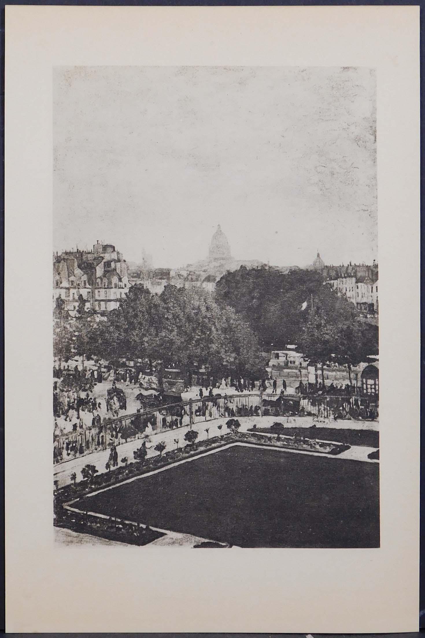 After Claude Monet: Jardins de L'infante: After Claude Monet (French, 1840-1926): Jardins de L'infante. Limited edition gravure from the edition of approximately 100 copies. Published by G. Cres along with Gusave Geffroy, and L'Academie Gonco
