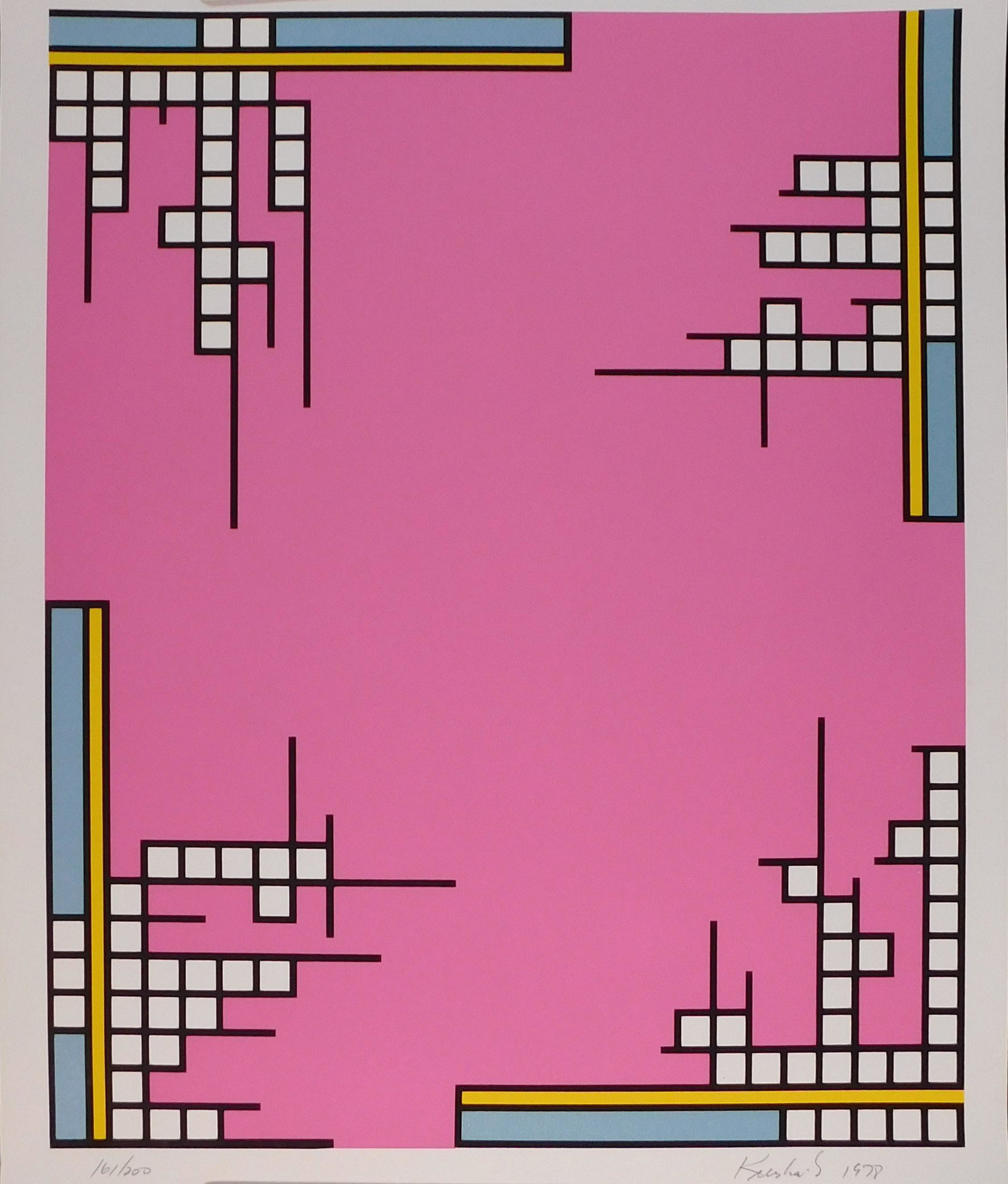 Nicholas Krushenick: Over the Top: Nicholas Krushenick (American, 1929-1999): Over the Top, 1978. Limited edition silkscreen print, signed and numbered (161/200) in pencil. One of America's premier Pop artists, Nicholas Krushenick's wo