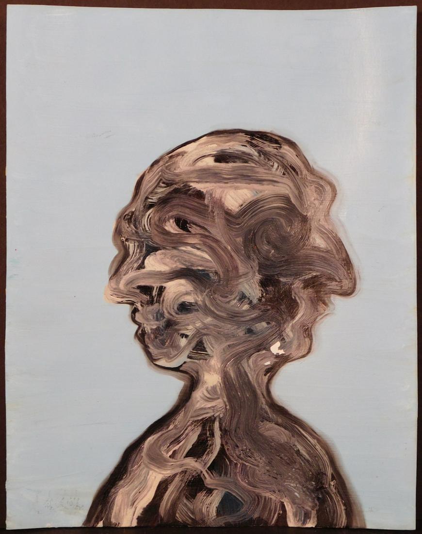 Glenn Brown After: Rebels: Glenn Brown (b. 1966) After: Rebels. Oil on paper, signed verso with stamp, unframed. Glenn Brown is a British artist. He is known for the use of art historical references in his paintings. Starting w