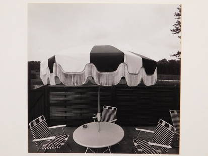 Richard Lebowitz: Untitled, 1973 (Patio): Richard Lebowitz (American, b 1937) Untitled, 1973 (Patio) . Silver gelatin print mounted on rag board, unframed. Limited edition print (93/100) from the 8th annual portfolio of The Photographic