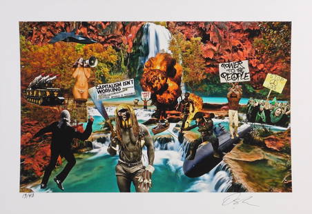 Osunlade: The Revolution Will Be Steamed!: Osunlade (20th Century): The Revolution Will Be Steamed!, 2021. Archival Pigment Print on 290gsm Moab Fine Art Paper. This print is signed, numbered (13/40) and comes with a Certificate of