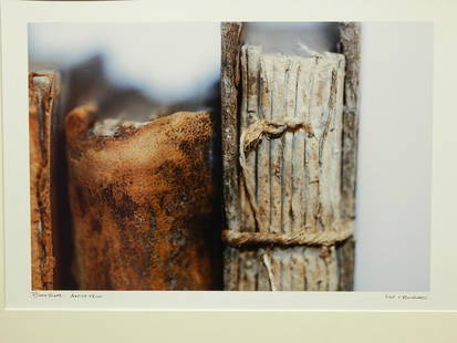 Lisa F. Bouchard: Bookscape (Abstract Book Still Life): Lisa F. Bouchard: Bookscape. Artist's proof, inkjet on archival paper, signed and titled below. 20 x 24 inches; Approx. 11x17 inches photo. Excellent condition, no damage. Mounting tape on the back