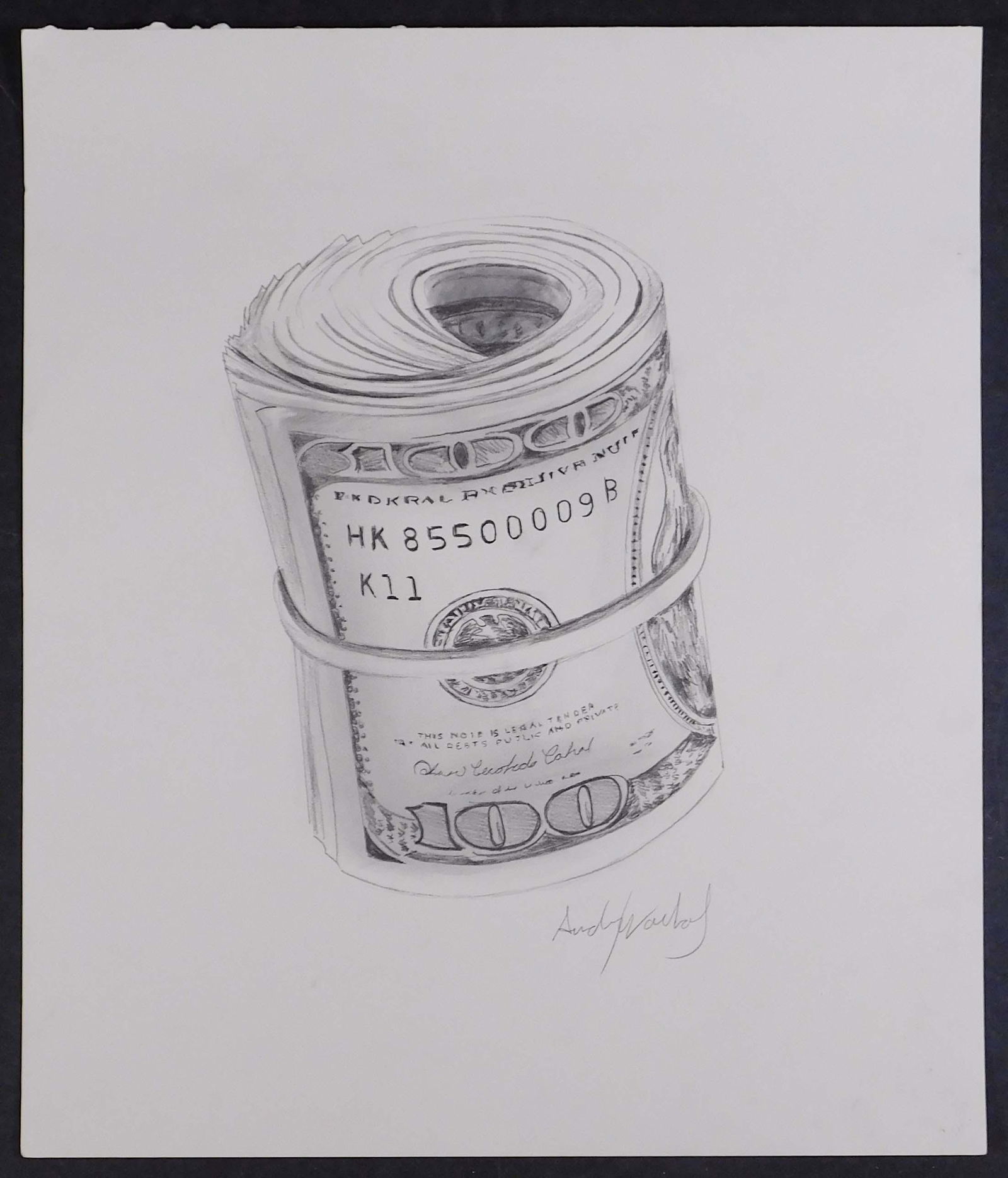 Andy Warhol, Manner of: Money Roll (1 of 5)