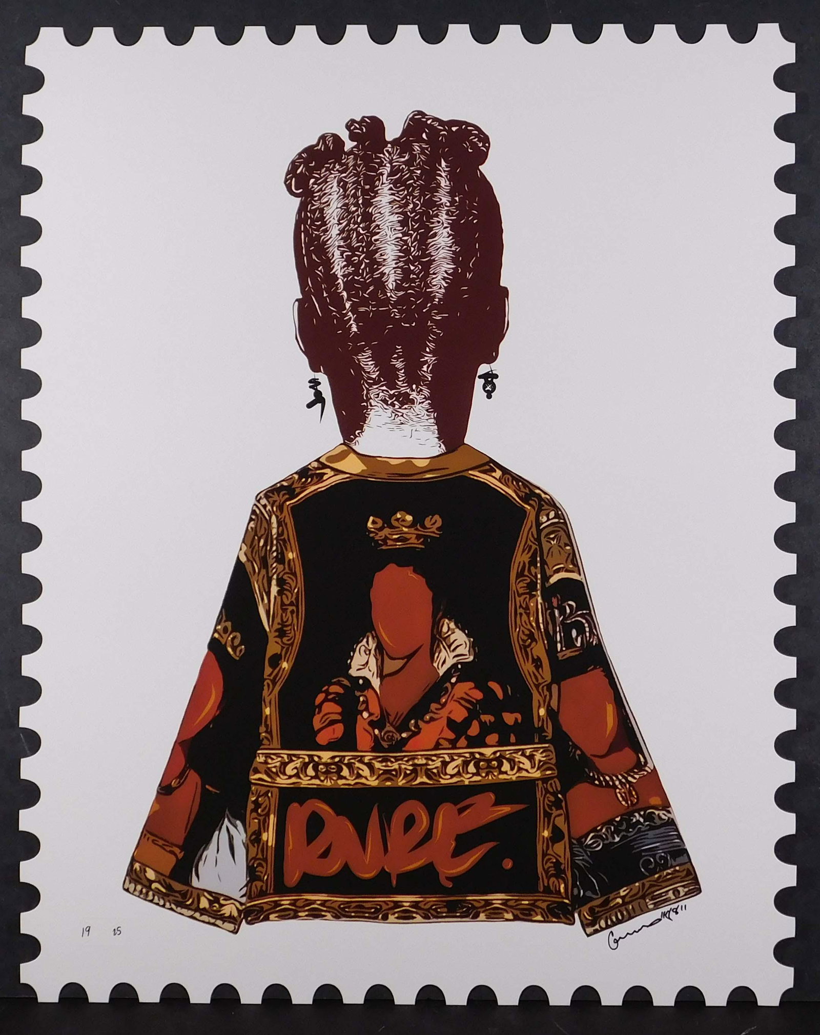 Jiggy Korean: Before Them: Jiggy Korean (American, 20th Century): Before Them, 2021. Die-Cut Archival Pigment Prints on 290gsm Moab Fine Art Paper. This RUN comes signed, numbered (19/50) and with a Certificate of Authenticity 