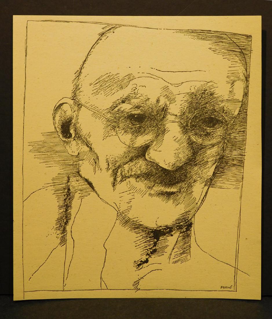 Leonard Baskin: Portrait of Ghandi, 1967 (1 of 5)