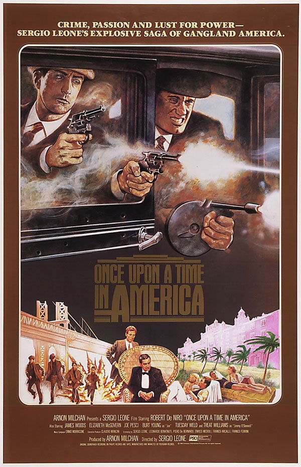 ONCE UPON A TIME IN AMERICA (1984): Warner Brothers, US one-sheet, rolled (A) 41 x 27 in. (104.1 x 68.8 cm.) An extremely rare international style.