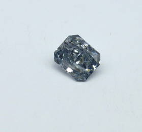 Fancy intense blue radiant-cut 0.94ct diamond