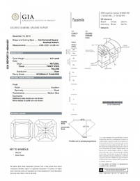 A Fancy Vivid Yellow 4.01ct Radiant Shaped IF Certifie