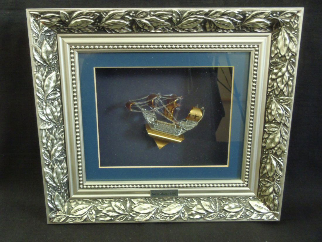 Swarovski crystal and 24K gold plated model Santa Maria (1 of 5)