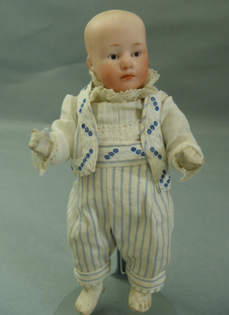 RARE SIZE 6.5” SOMBER FACE BOY BY GEBRUDER HEUBACH (1 of 7)