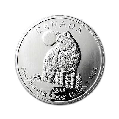 Canadian Silver 1 oz Wolf 2011: Canadian Silver 1 oz Wolf 2011 -- Canadian Silver 1 oz Wolf 2011 #NGFY89304