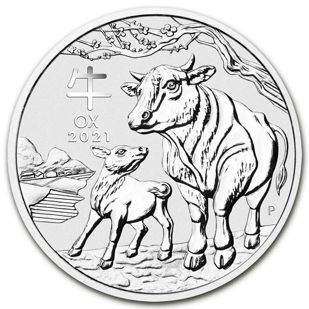 2021 Australia 1 oz Silver Lunar OX BU (Series III): 2021 Australia 1 oz Silver Lunar OX BU (Series III) -- 2021 Australia 1 oz Silver Lunar OX BU (Series III) #NGFY89374