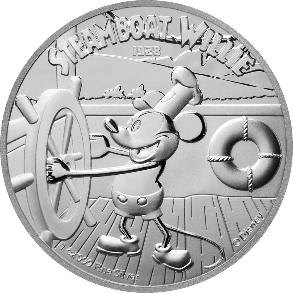 2020 Niue Steamboat Willie 1oz Silver Coin: 2020 Niue Steamboat Willie 1oz Silver Coin -- 2020 Niue Steamboat Willie 1oz Silver Coin #NGFY89343