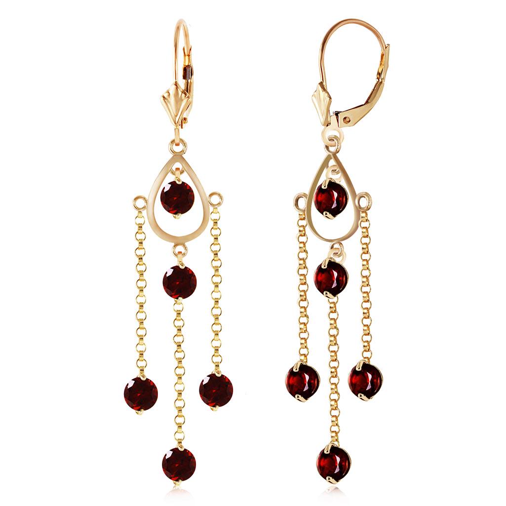 3 CTW 14K Solid Gold Gilded Age Garnet Earrings: 3 CTW 14K Solid Gold Gilded Age Garnet Earrings -- Garnet; Metal Color:Yellow Gold; Condition: New With Tags; TWC: 3 ;Metal: 14 K. Solid Yellow Gold ;Stone: Natural; Width: 0.48in (12.2mm); Height: 2.