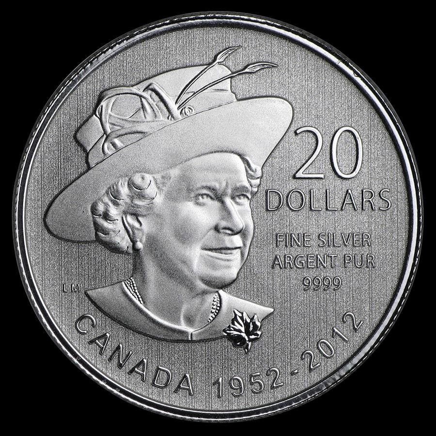 2012 Canada 1/4 oz Silver $20 Queen's Diamond Jubilee: 2012 Canada 1/4 oz Silver $20 Queen's Diamond Jubilee -- 2012 Canada 1/4 oz Silver $20 Queen's Diamond Jubilee #NGFY98914