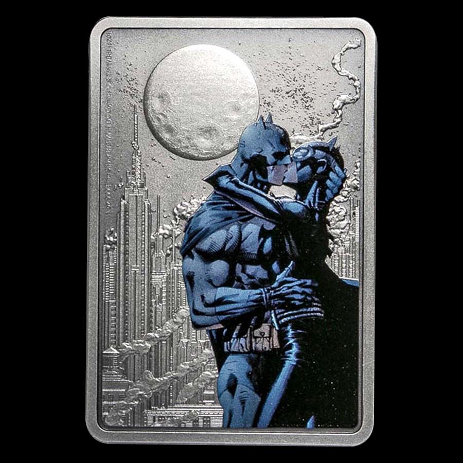 Collectible The Caped Crusader - The Kiss 2020 Niue 1 o: Collectible The Caped Crusader - The Kiss 2020 Niue 1 oz Silver Coin -- #NGFY82907