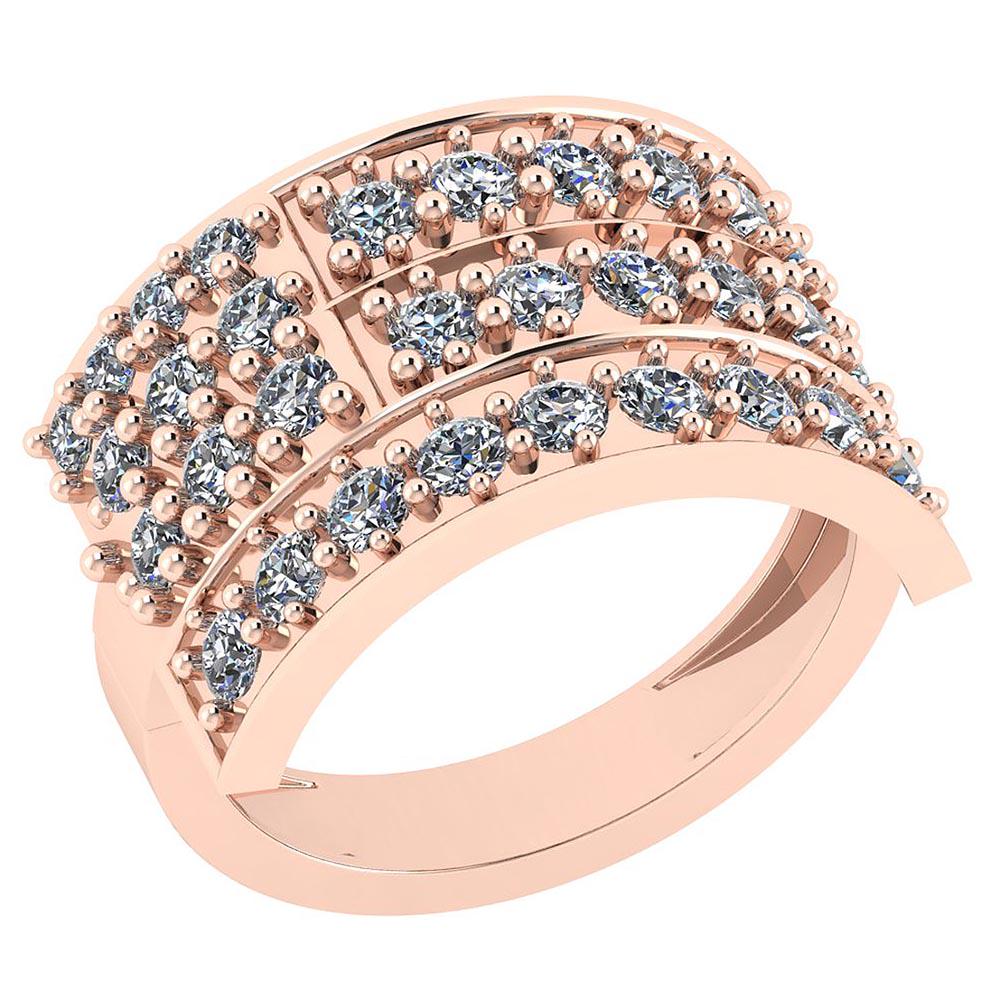 1.25 Ctw VS/SI1 Diamond 14K Rose Gold Ring: 1.25 Ctw VS/SI1 Diamond 14K Rose Gold Ring -- Diamond Weight: 1.25 Ctw Round Cut Center stone Color: G-H Stone Setting: Prong Stone Clarity: VS/SI1 Metal Weight: Approx 5.20 Gram 14K Rose Gold Ring Si