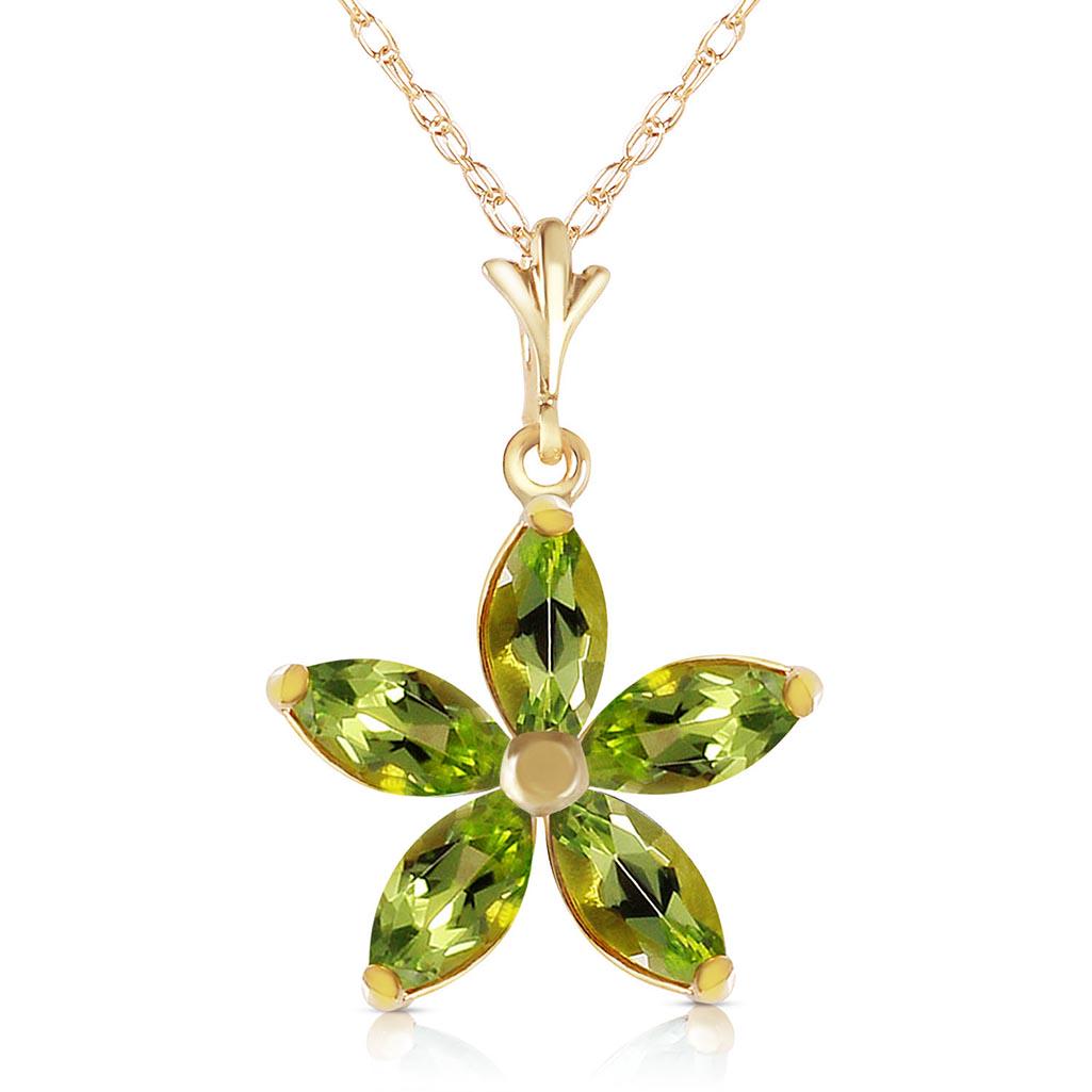1.4 CTW 14K Solid Gold Virtue Peridot Necklace: 1.4 CTW 14K Solid Gold Virtue Peridot Necklace -- Peridot; Metal Color:Yellow Gold; Condition: New With Tags; TWC: 1.4 ;Metal: 14 K. Solid Yellow Gold ;Stone: Natural; Width: 0.51in (13.0mm); Height: 
