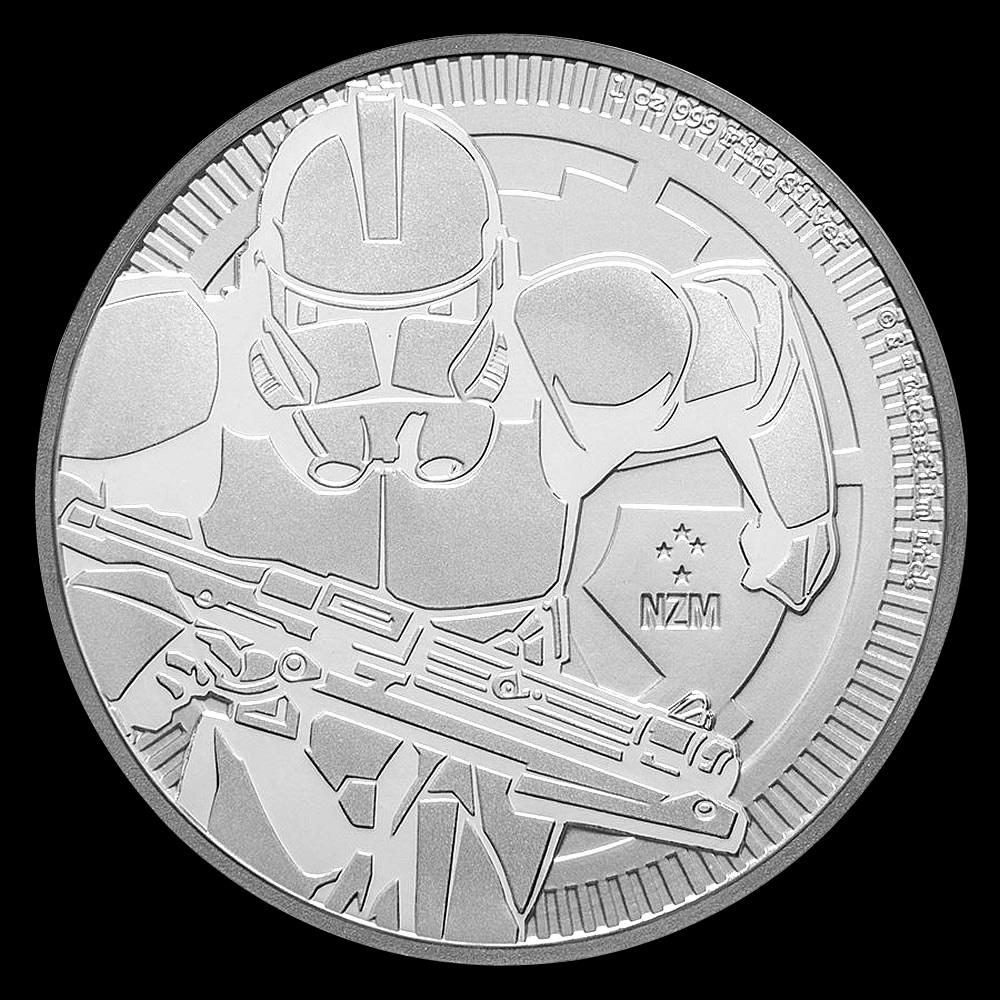 2019 1 oz Niue Clone Trooper Star Wars Silver Coin: 2019 1 oz Niue Clone Trooper Star Wars Silver Coin -- 2019 1 oz Niue Clone Trooper Star Wars Silver Coin #TSD85483
