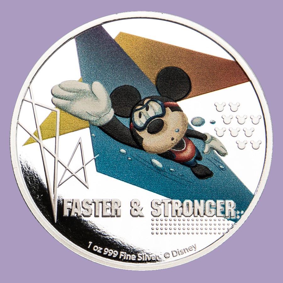 2020 Niue 1 oz Silver $2 Disney Mickey Mouse: Faster &: 2020 Niue 1 oz Silver $2 Disney Mickey Mouse: Faster & Stronger -- 2020 Niue 1 oz Silver $2 Disney Mickey Mouse: Faster & Stronger #NGFY99745